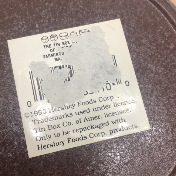 1993 Hershey Cocoa Tin round container made by The Tin Company of America - Picture 4 of 6
